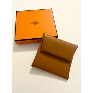 エルメス(Hermes)のエルメス　HERMES バスティア　エトープ　ゴールド　ボックスカーフ(コインケース)