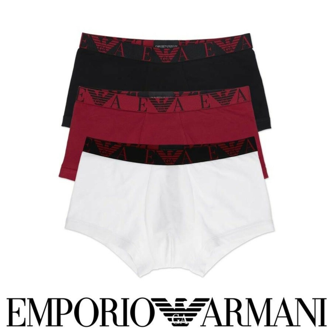 Emporio Armani - 【3枚】EMPORIO ARMANI ボクサーパンツ 54077157 Mの