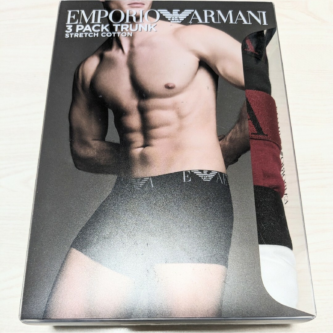 Emporio Armani(エンポリオアルマーニ)の【3枚】EMPORIO ARMANI ボクサーパンツ 54077157 L メンズのアンダーウェア(ボクサーパンツ)の商品写真