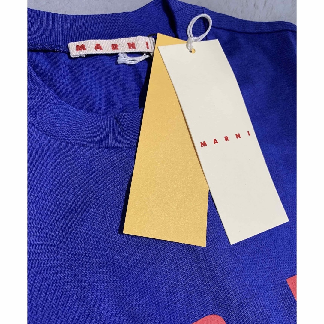 Marni(マルニ)のMARNI ロゴTシャツ　ブルー　12 レディースのトップス(Tシャツ(半袖/袖なし))の商品写真