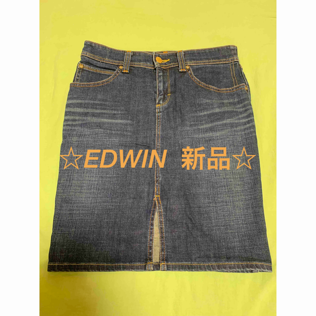 EDWIN(エドウィン)のEDWIN デニムタイトスカート レディースのスカート(ひざ丈スカート)の商品写真