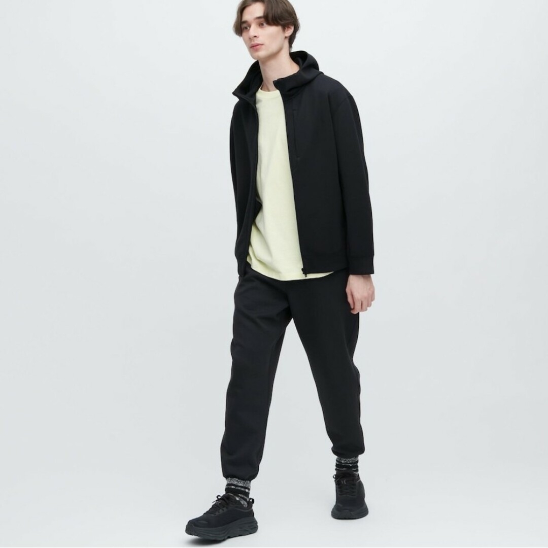 UNIQLO ドライ スウェット フルジップ パーカー L フーディ 速乾 軽量