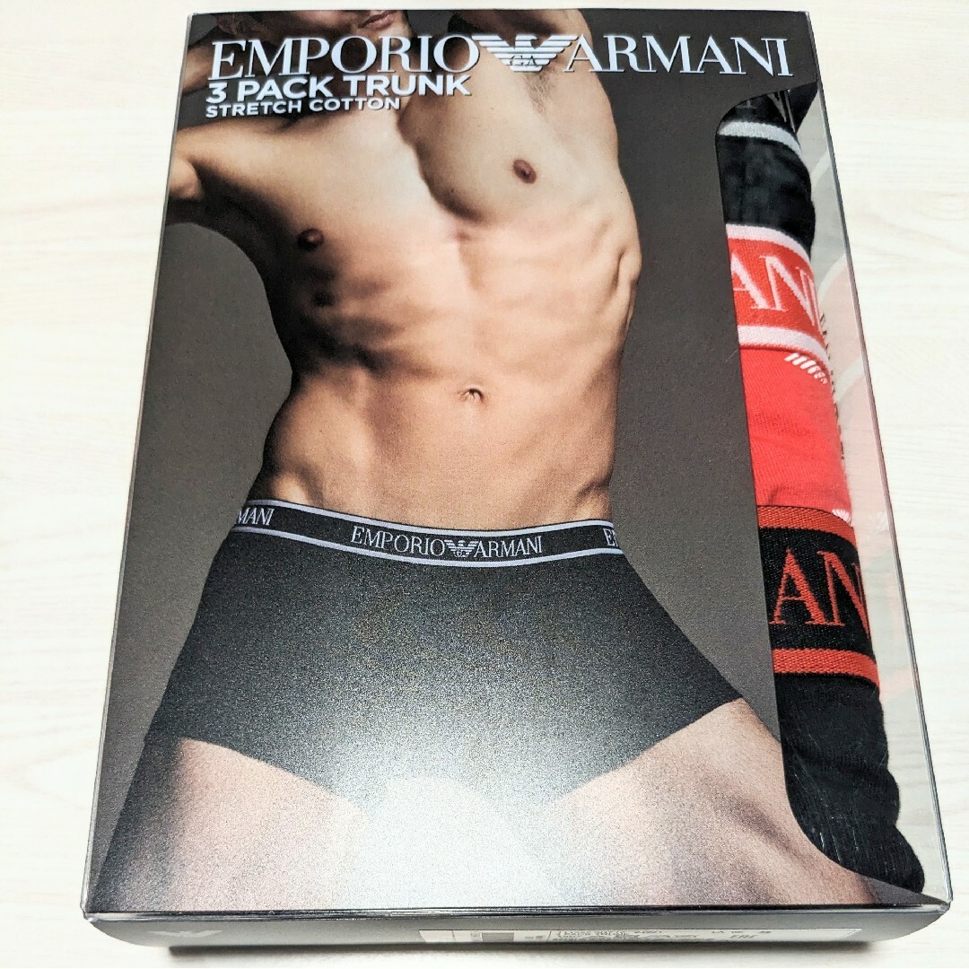 Emporio Armani(エンポリオアルマーニ)の【3枚】EMPORIO ARMANI ボクサーパンツ 54037178 L メンズのアンダーウェア(ボクサーパンツ)の商品写真