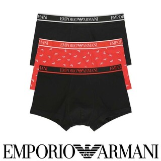 エンポリオアルマーニ(Emporio Armani)の【3枚】EMPORIO ARMANI ボクサーパンツ 54037178 L(ボクサーパンツ)