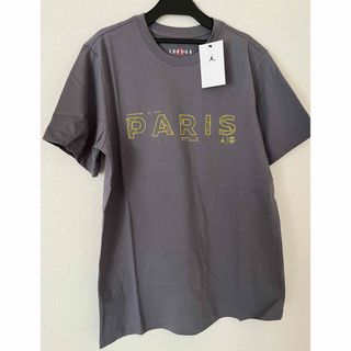 パリサンジェルマン(Paris Saint-Germain)の新品　ナイキ　パリサンジェルマン　Tシャツ　グレー　M(Tシャツ/カットソー(半袖/袖なし))