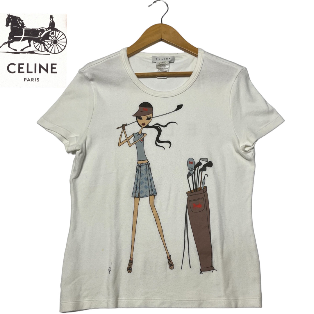 celine(セリーヌ)のCELINE セリーヌ　カットソーＴシャツ レディースのトップス(Tシャツ(半袖/袖なし))の商品写真