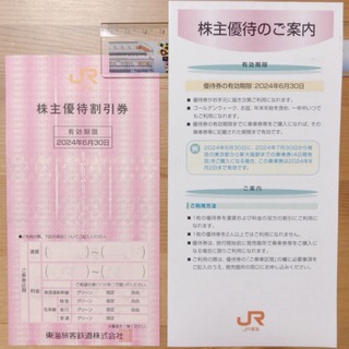 JR東海　株主優待券(鉄道乗車券)