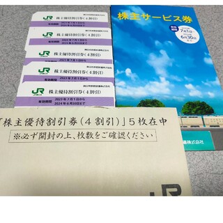 JR東株主優待券5枚(鉄道乗車券)