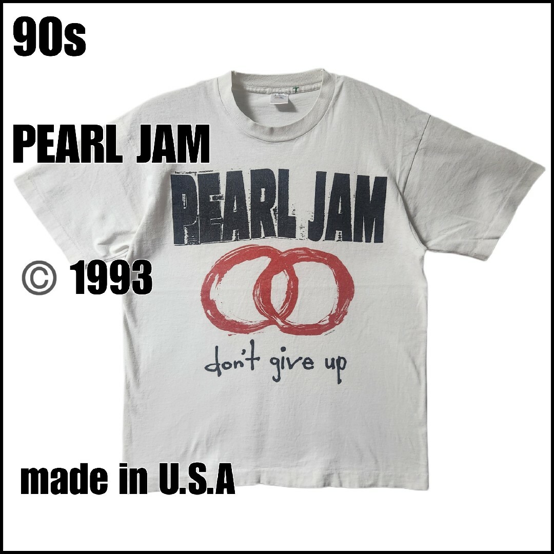 【希少】 PEARL JAM don't give up 1993 ツアーT　L