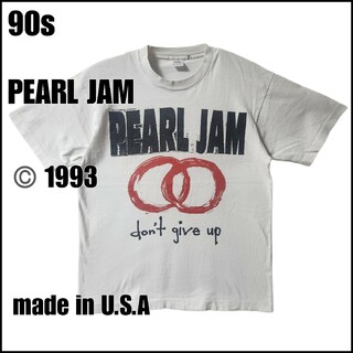 フルーツオブザルーム(FRUIT OF THE LOOM)の【希少】 PEARL JAM don't give up 1993 ツアーT　L(Tシャツ/カットソー(半袖/袖なし))