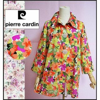 ピエールカルダン(pierre cardin)の【ピエールカルダン/ラピーヌ】ブラウス　チュニック　羽織　フラワープリント(シャツ/ブラウス(長袖/七分))