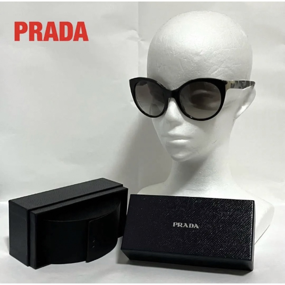 【美品】PRADA　プラダ　サングラス　ベッコウ柄　付属品付き　SPR23O