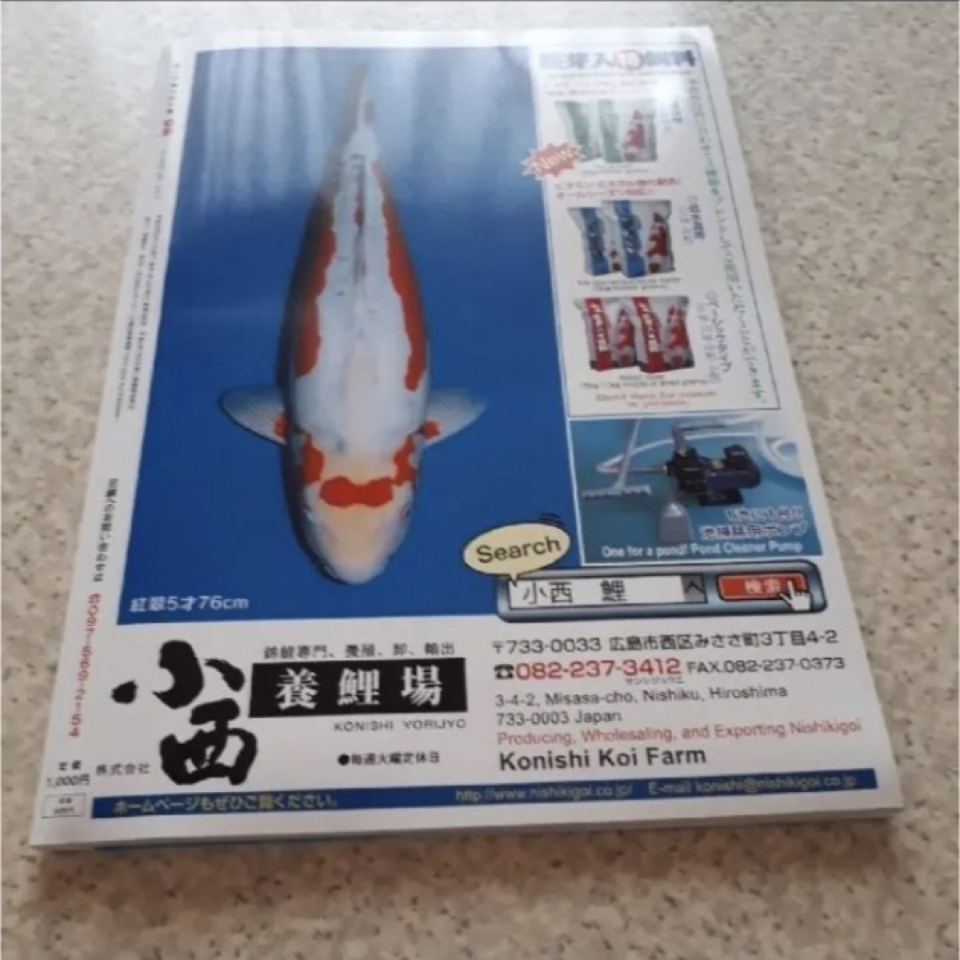 十月　日鱗　ニチリン　にちりん　2017　鯉　錦鯉　コイ　魚　本　雑誌　専門書 エンタメ/ホビーの雑誌(専門誌)の商品写真