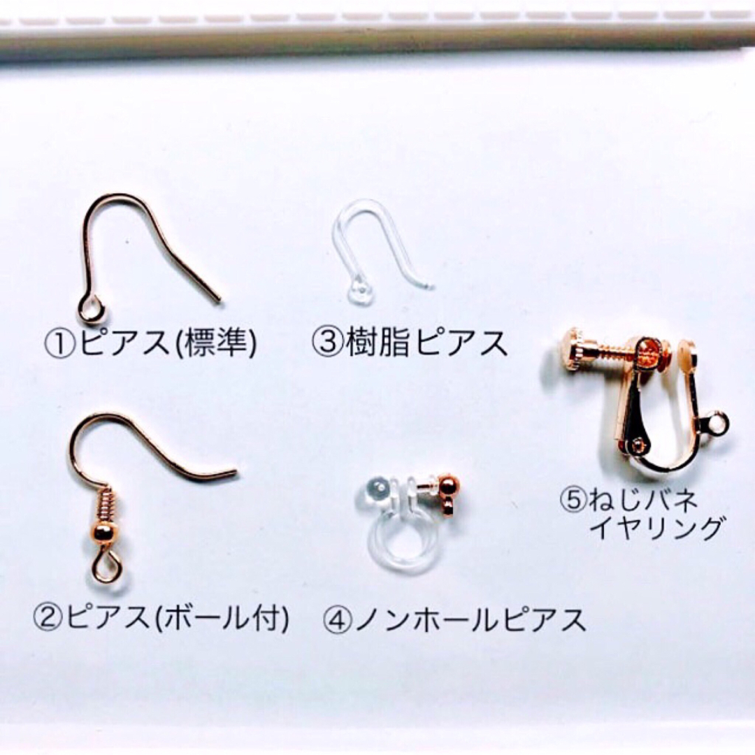 No.1011☆ハンドメイド ドライフラワーブーケピアス/イヤリングの通販 ...