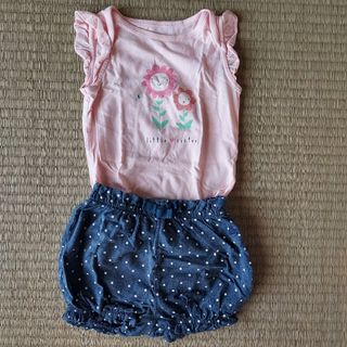 ベビーギャップ(babyGAP)のBabyGAP セットアップ ドット 12～18months(ロンパース)