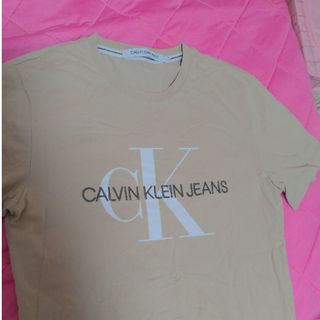 カルバンクライン(Calvin Klein)のCalvin KleinJeans　ベージュTシャツ(Tシャツ/カットソー(半袖/袖なし))