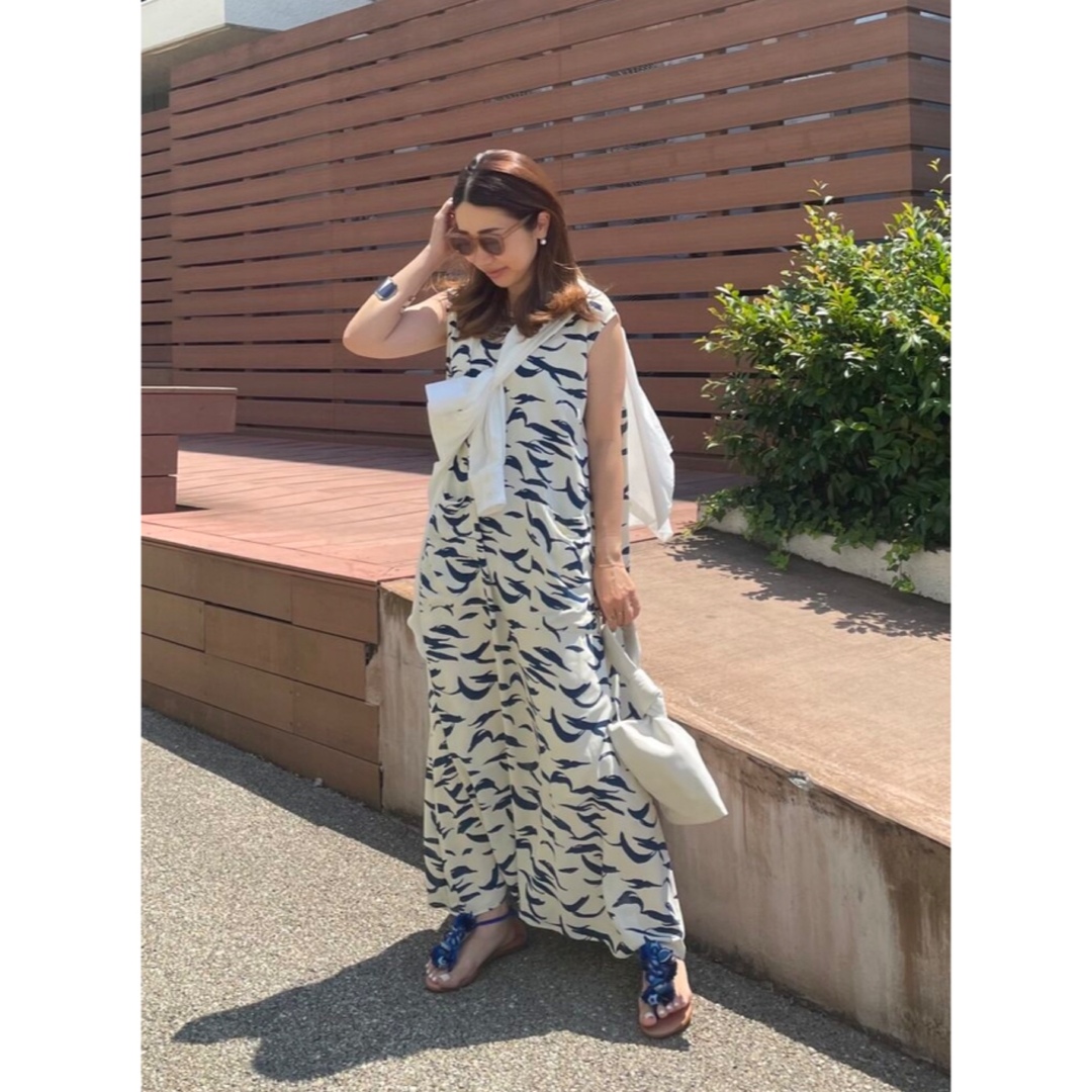 LITRAL リトラル　22S/S PRINT long dress ワンピース