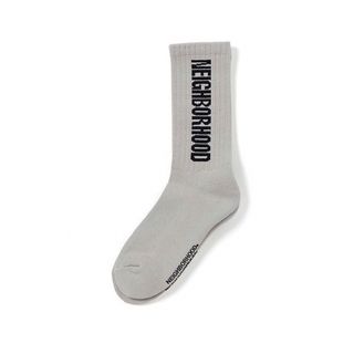 ネイバーフッド(NEIGHBORHOOD)のNEIGHBORHOOD CI LOGO SOCKS  グレー 新品未使用 完売(ソックス)