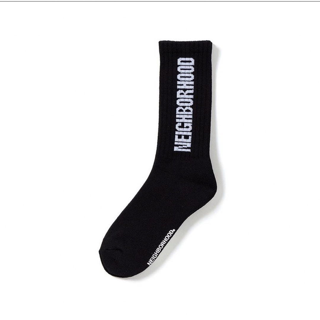 NEIGHBORHOOD(ネイバーフッド)のNEIGHBORHOOD CI LOGO SOCKS  ブラック新品未使用 完売 メンズのレッグウェア(ソックス)の商品写真