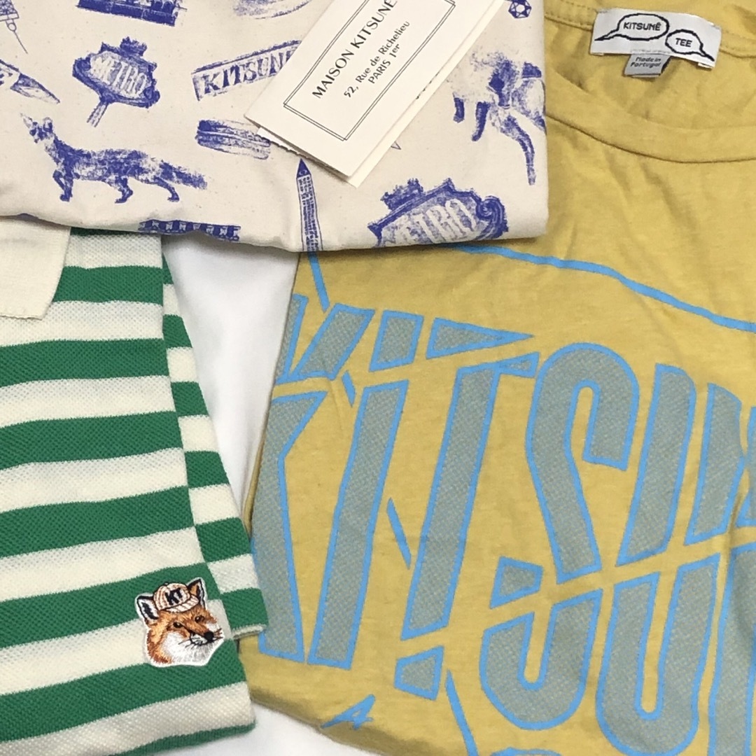 MAISON KITSUNE'(メゾンキツネ)の最終値下げ【maison kitsune】Tシャツ  ロゴ　メゾンキツネ レディースのトップス(Tシャツ(半袖/袖なし))の商品写真