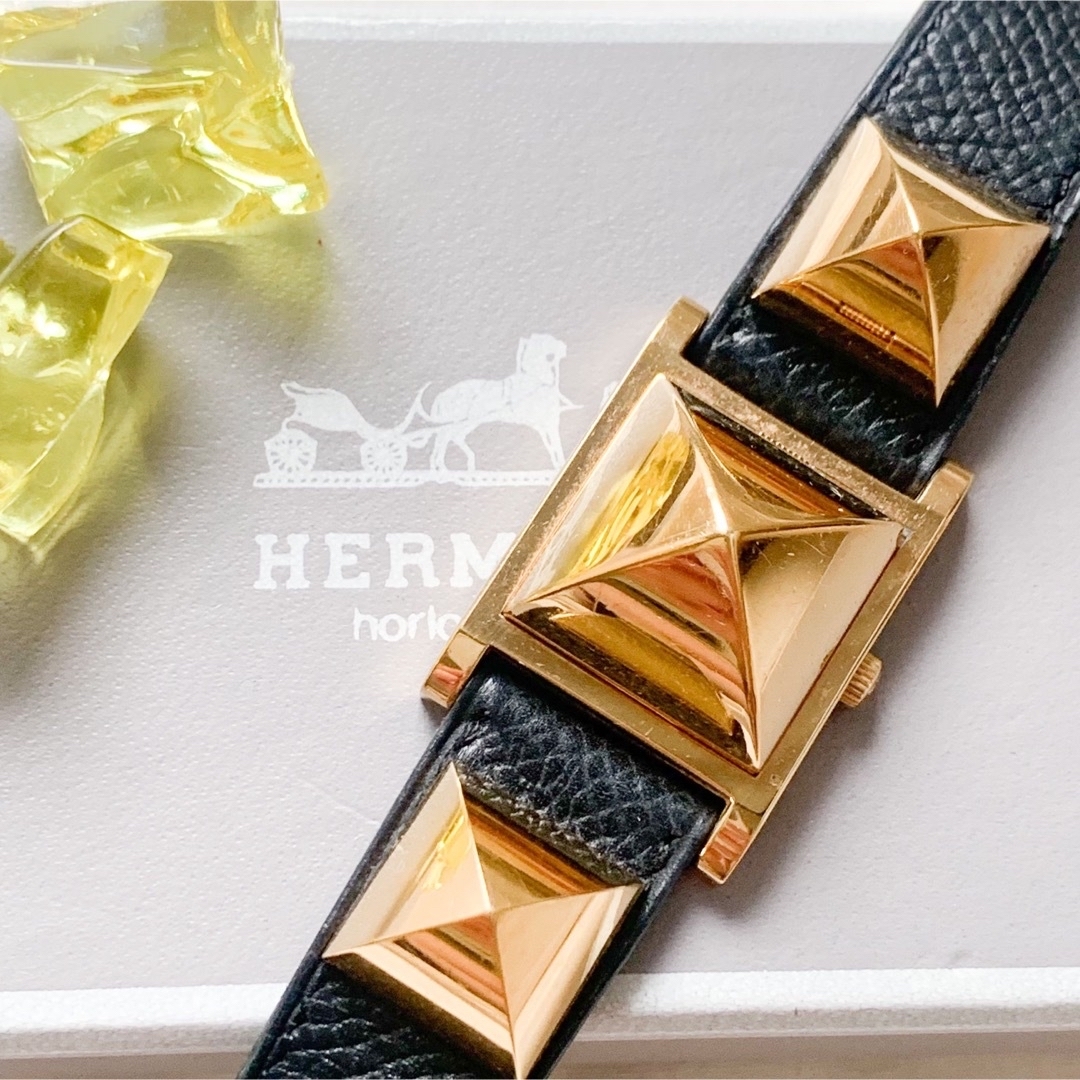 Hermes - 【稼働品】良品！エルメス メドール レディースウォッチの