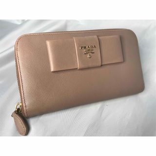 プラダ(PRADA)のmai様専用　超美品PRADA ラウンドファスナーリボン CAMMEO #2(財布)