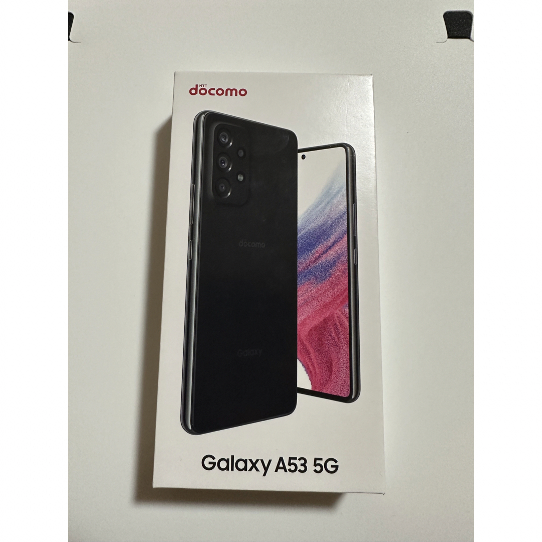 Galaxy(ギャラクシー)のGALAXY A53  オーサムブラック　docomo 未使用品 スマホ/家電/カメラのスマートフォン/携帯電話(スマートフォン本体)の商品写真