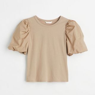 エイチアンドエム(H&M)のH&M パフスリーブTシャツ(Tシャツ(半袖/袖なし))