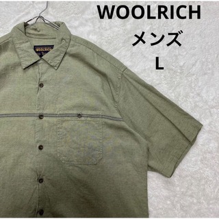 ウールリッチ(WOOLRICH)のWOOLRICH ウールリッチ　コットン半袖シャツ　メンズ L(シャツ)
