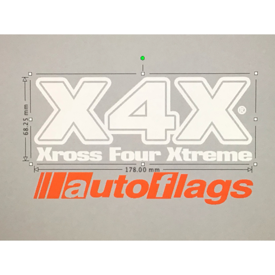 X4Xオートフラッグスステッカー