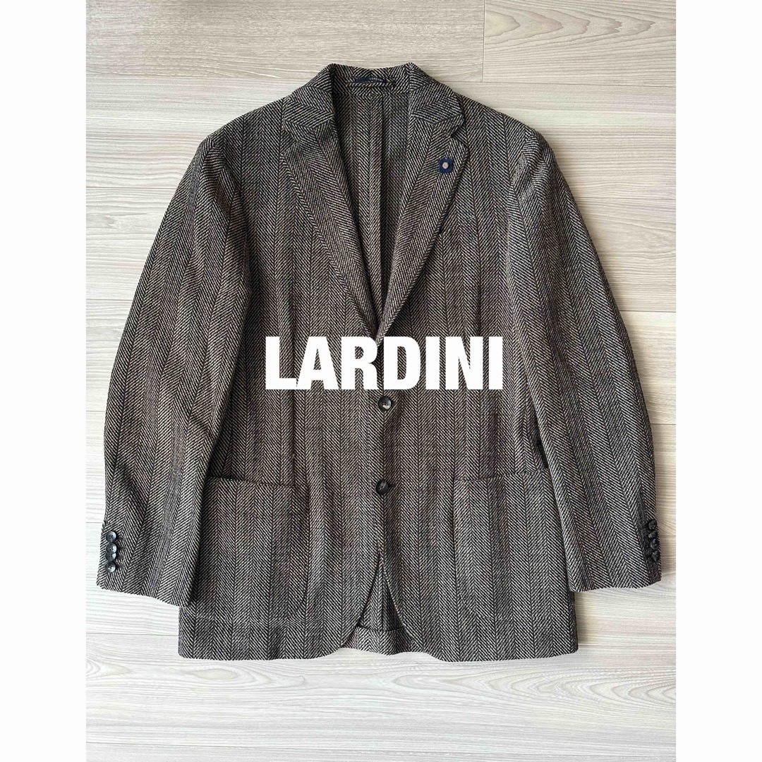 LARDINI - 定価13,7万円 ラルディーニ ジャケット ヘリンボーン柄 最新 LARDINI - 定価13,7万円 ラルディーニ ジャケット ヘリンボーン柄 最新