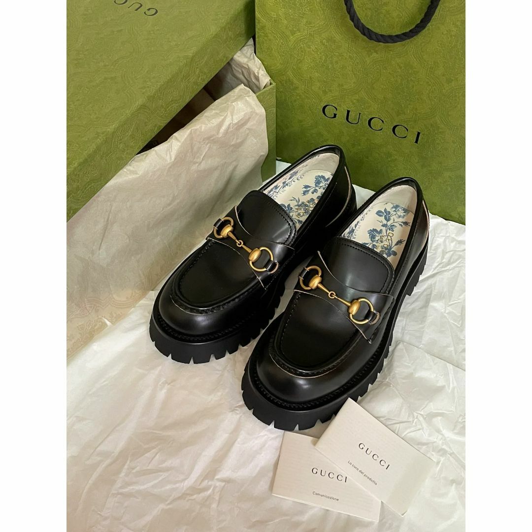 GUCCI グッチ ホースビットローファー 厚底