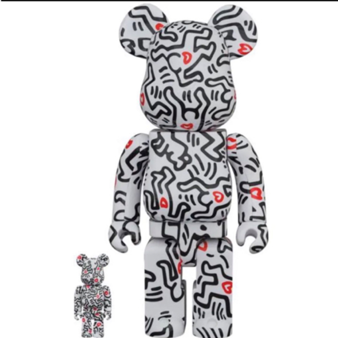 フィギュアBE@RBRICK KEITH HARING 100% 400%