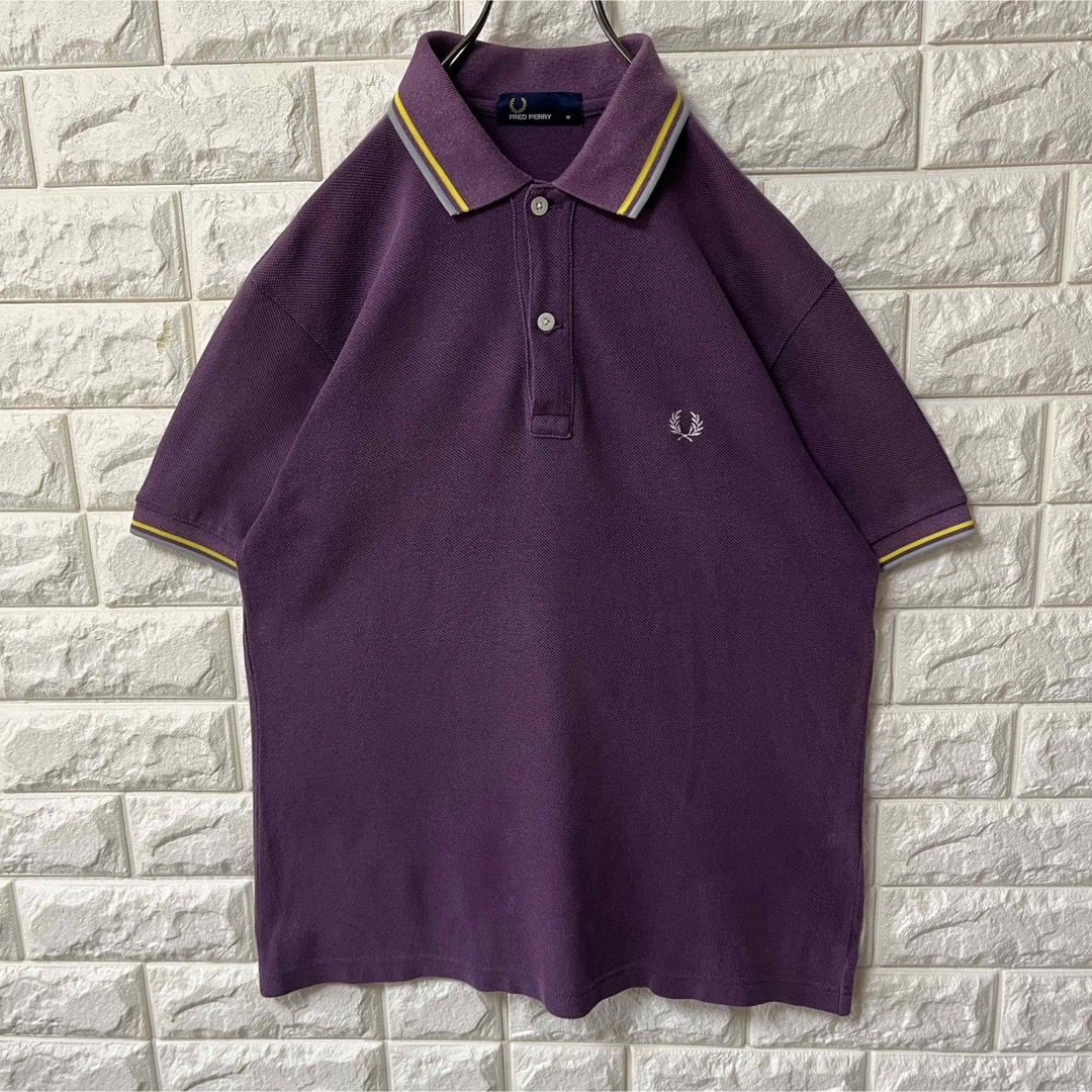 【FRED PERRY】フレッドペリー ポロシャツ 日本製 鹿の子生地 刺繍ロゴ 1