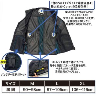 2023 アイズフロンティア ペルチェベスト X L 【 L L相当】