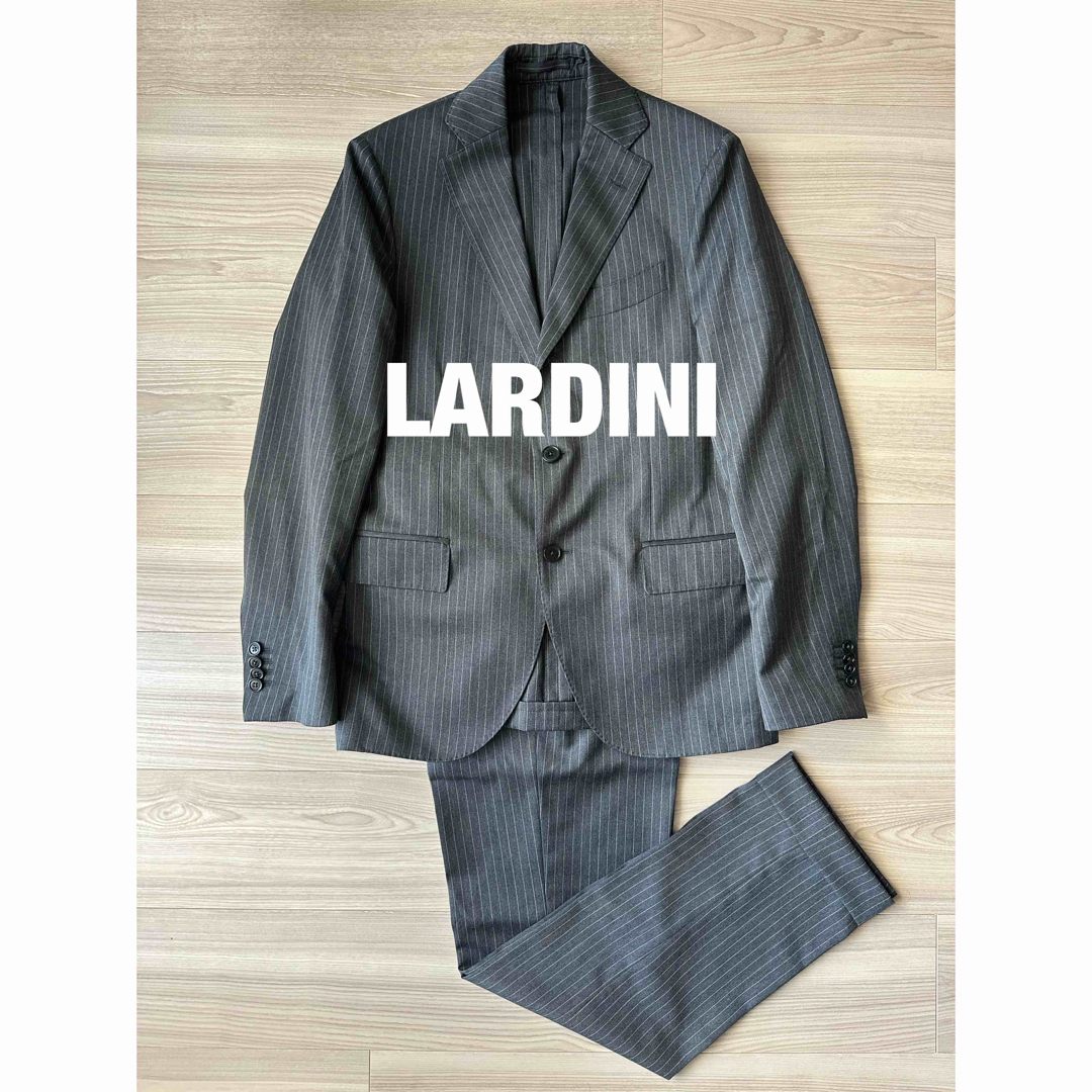 定価15,8万 LARDINI ラルディーニ ストライプスーツ GREY 46