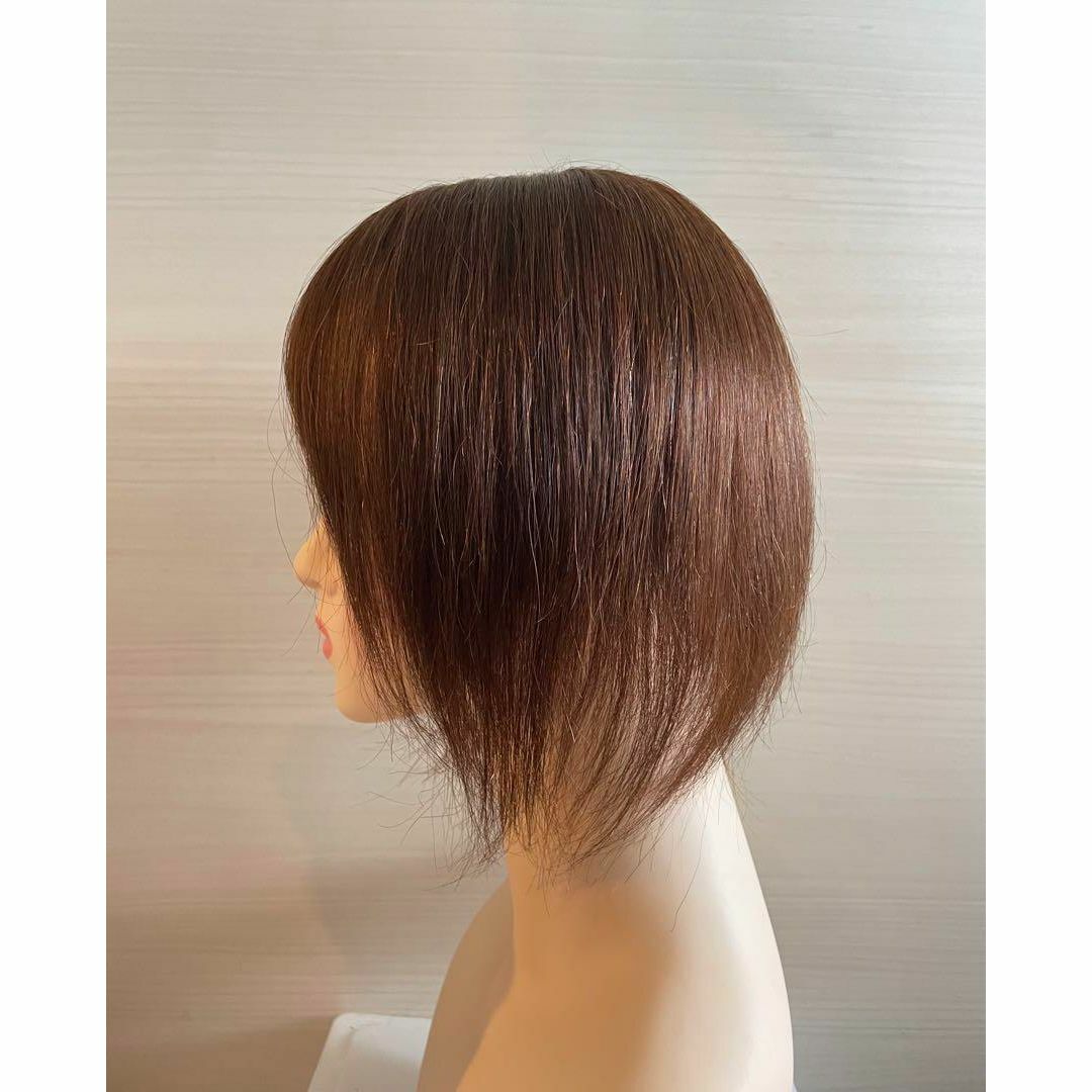 ❤ 新品 高品質 艶髪全人毛 10×12 ストレート 部分ウイッグ25 明茶
