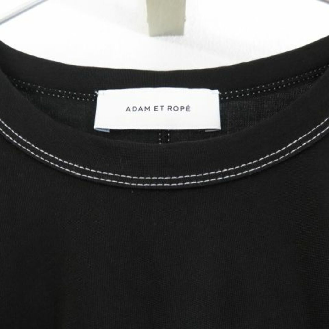 Adam et Rope'(アダムエロぺ)のADAM ET ROPE　アダムエロペ　ドルマン　ひんやり　白ステッチ レディースのトップス(Tシャツ(半袖/袖なし))の商品写真