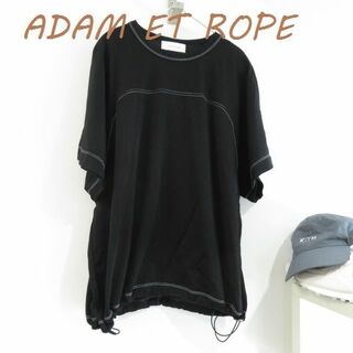 アダムエロぺ(Adam et Rope')のADAM ET ROPE　アダムエロペ　ドルマン　ひんやり　白ステッチ(Tシャツ(半袖/袖なし))