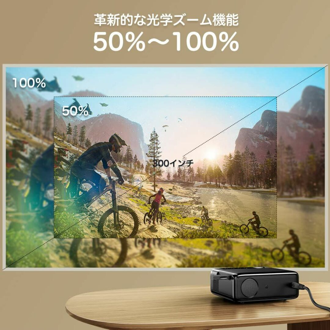 特価‼️高画質✨プロジェクター 小型家庭用 5GWiFi 15000lm 4K対応