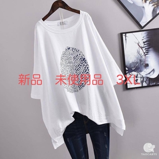 プリントTシャツ 白　3XL(Tシャツ(半袖/袖なし))