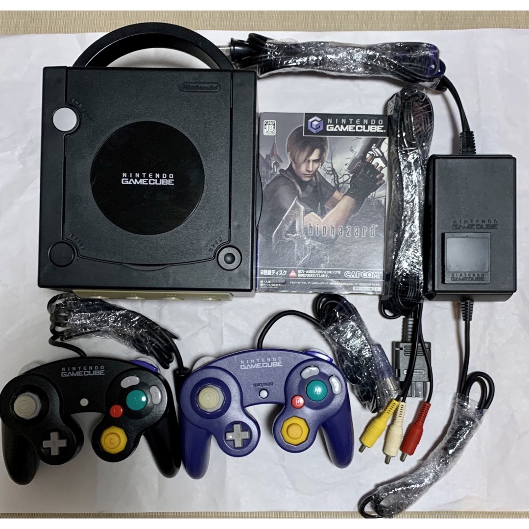 任天堂　ゲームキューブ　GAMECUBE　本体　ブラック　セット　動作確認済ゲーム機