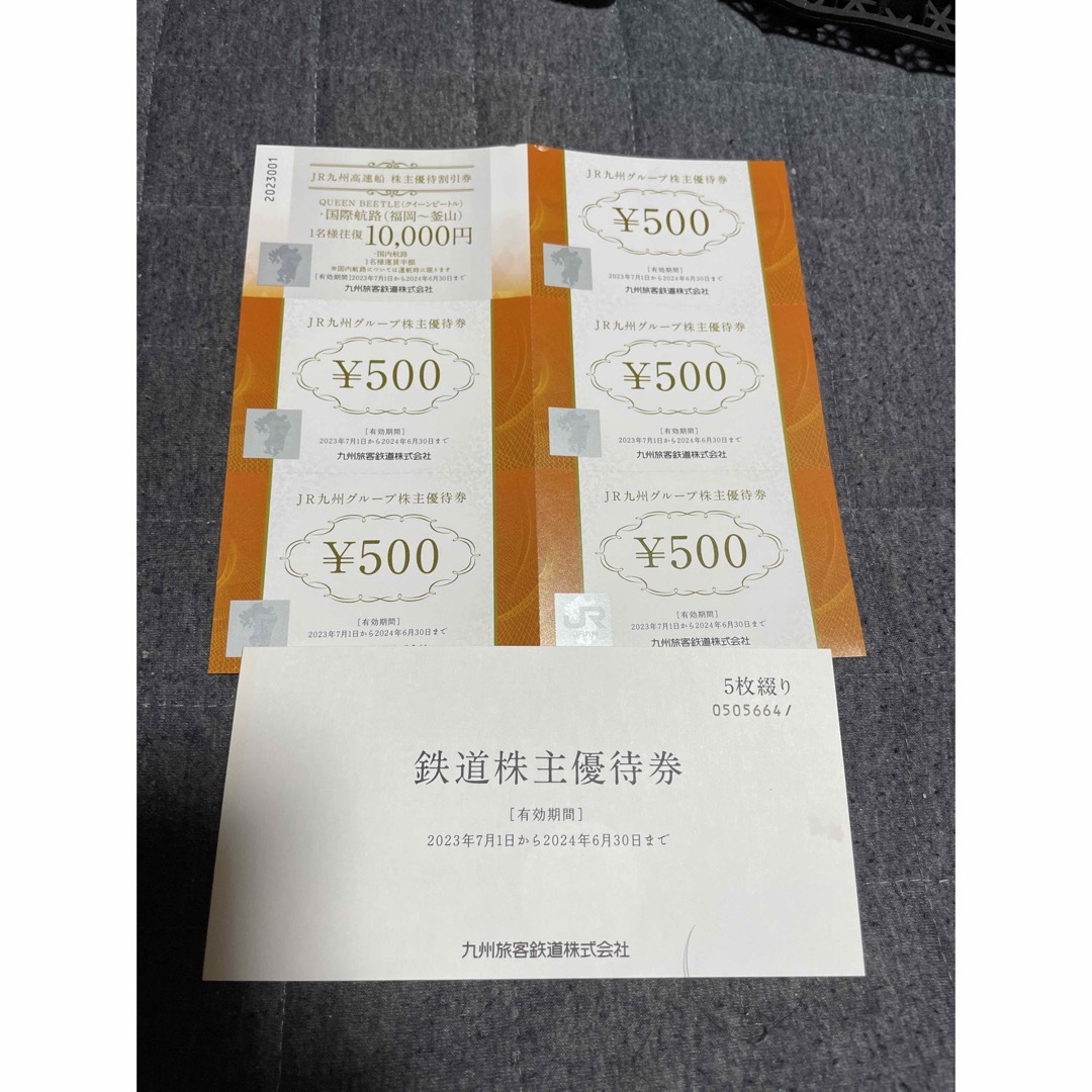 jr九州鉄道株主優待　1枚　グループ株主優待2500円