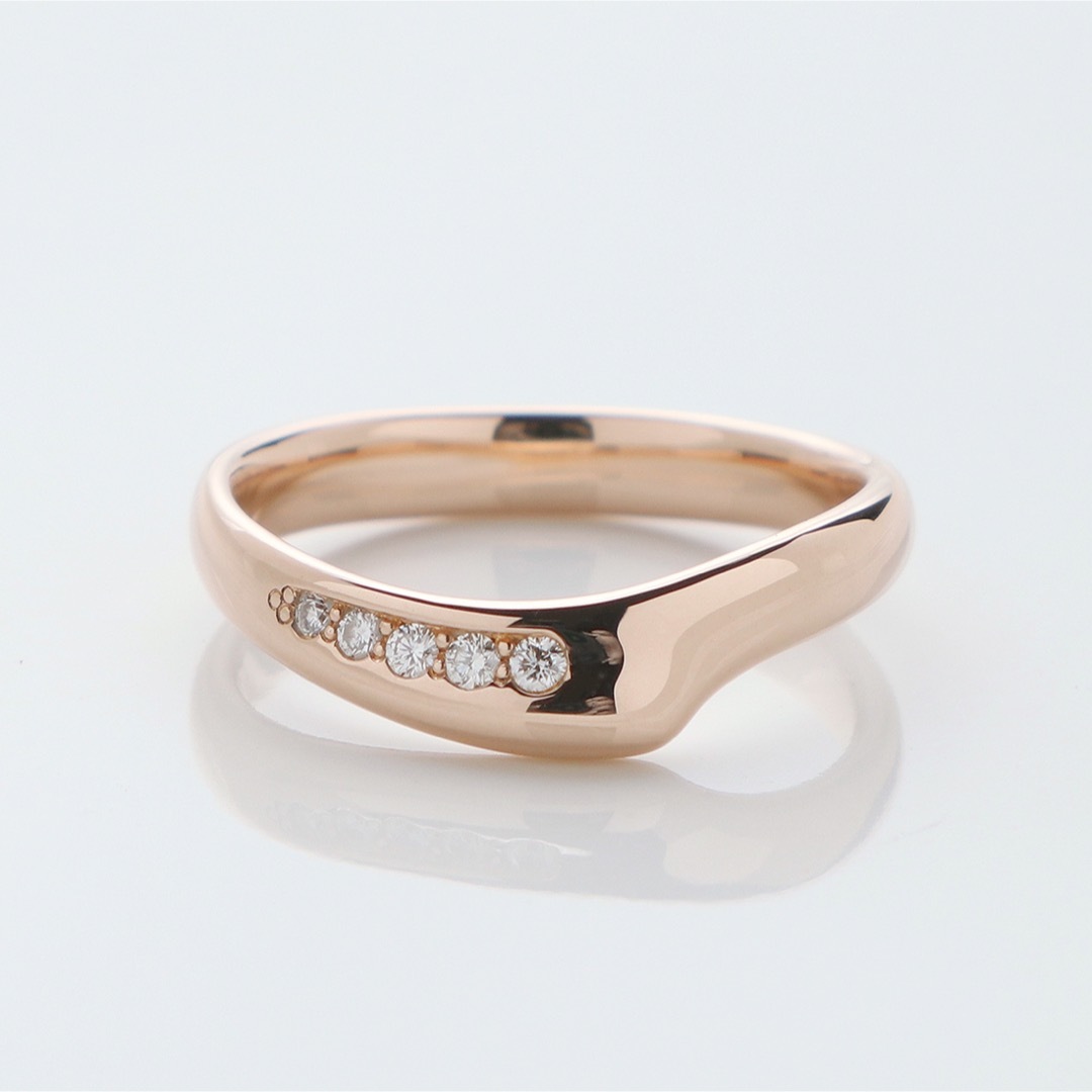 Tiffany & Co. - 極美品 ティファニー オープンハート バンド リング