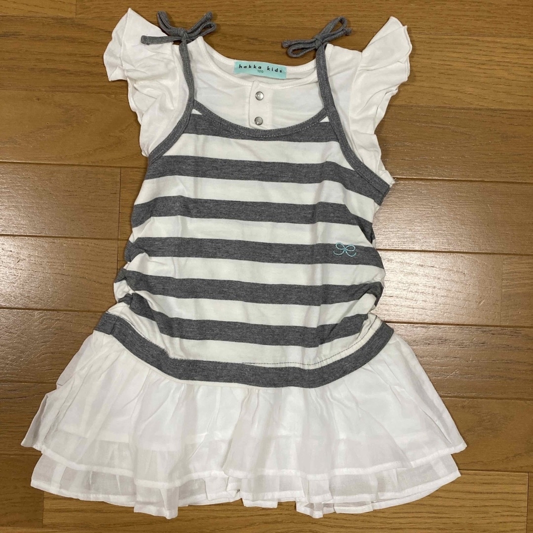 hakka kids(ハッカキッズ)のハッカキッズ　ワンピース　95-100 キッズ/ベビー/マタニティのキッズ服女の子用(90cm~)(ワンピース)の商品写真