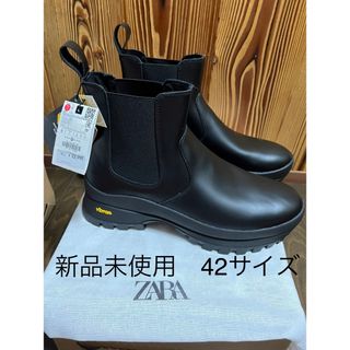 ZARA   ZARA Vibram レザーチェルシーアンクルブーツ サイズの通販