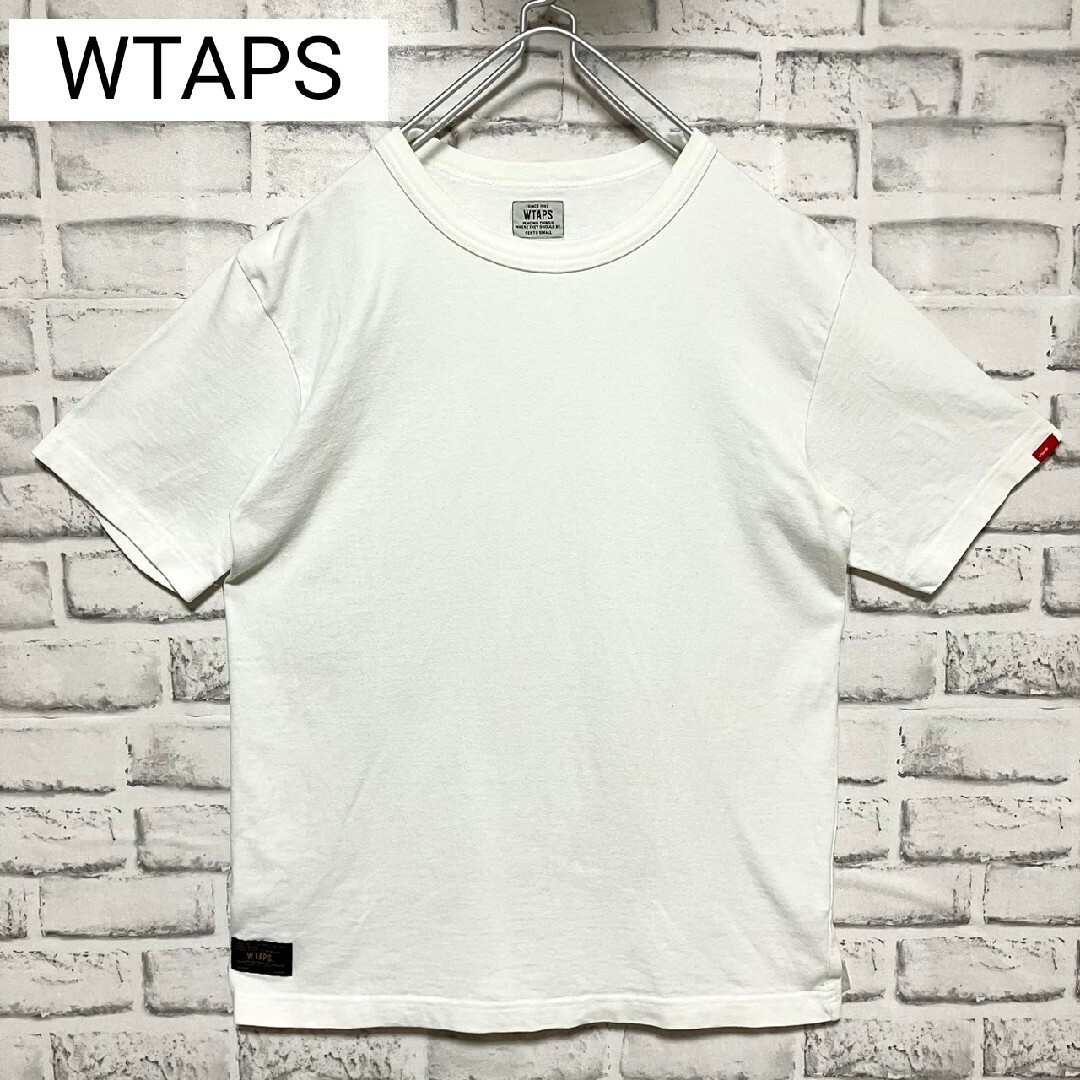 W)taps(ダブルタップス)の★ＷＴＡＰＳ★ダブルタップス　ホワイトボックスロゴワッペンＴシャツ　白　Ｓ メンズのトップス(Tシャツ/カットソー(半袖/袖なし))の商品写真