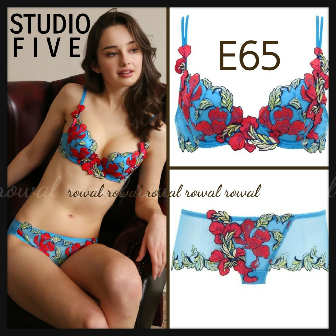 ◇STUDIO FIVEスタディオファイブ ブラu0026ショーツ E65 花様年華◇-