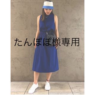 ラコステ(LACOSTE)のLACOSTE ラコステ ワンピース ブルー 青(ロングワンピース/マキシワンピース)