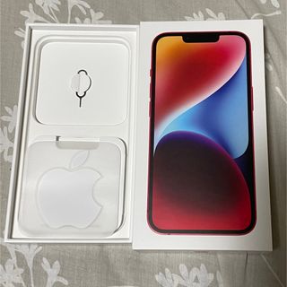 アップル(Apple)のApple iPhone 14 128GB Red 箱　ステッカー　SIM(その他)